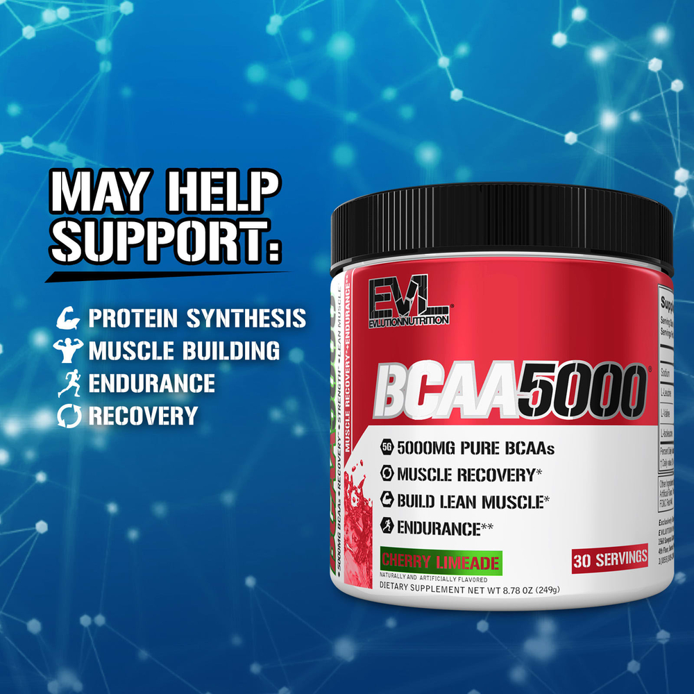 EVLution Nutrition, BCAA5000®, вишневый лаймад, 249 г (8,78 унции)