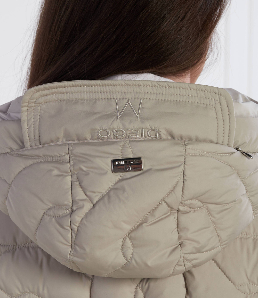 Пуховое пальто Diego M - бежевый(T503 0TL)