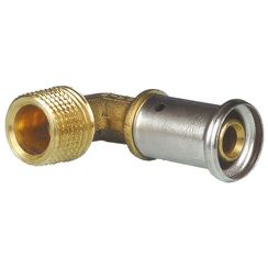 Угольник HENCO 90гр НР латунь пресс, 16x1/2