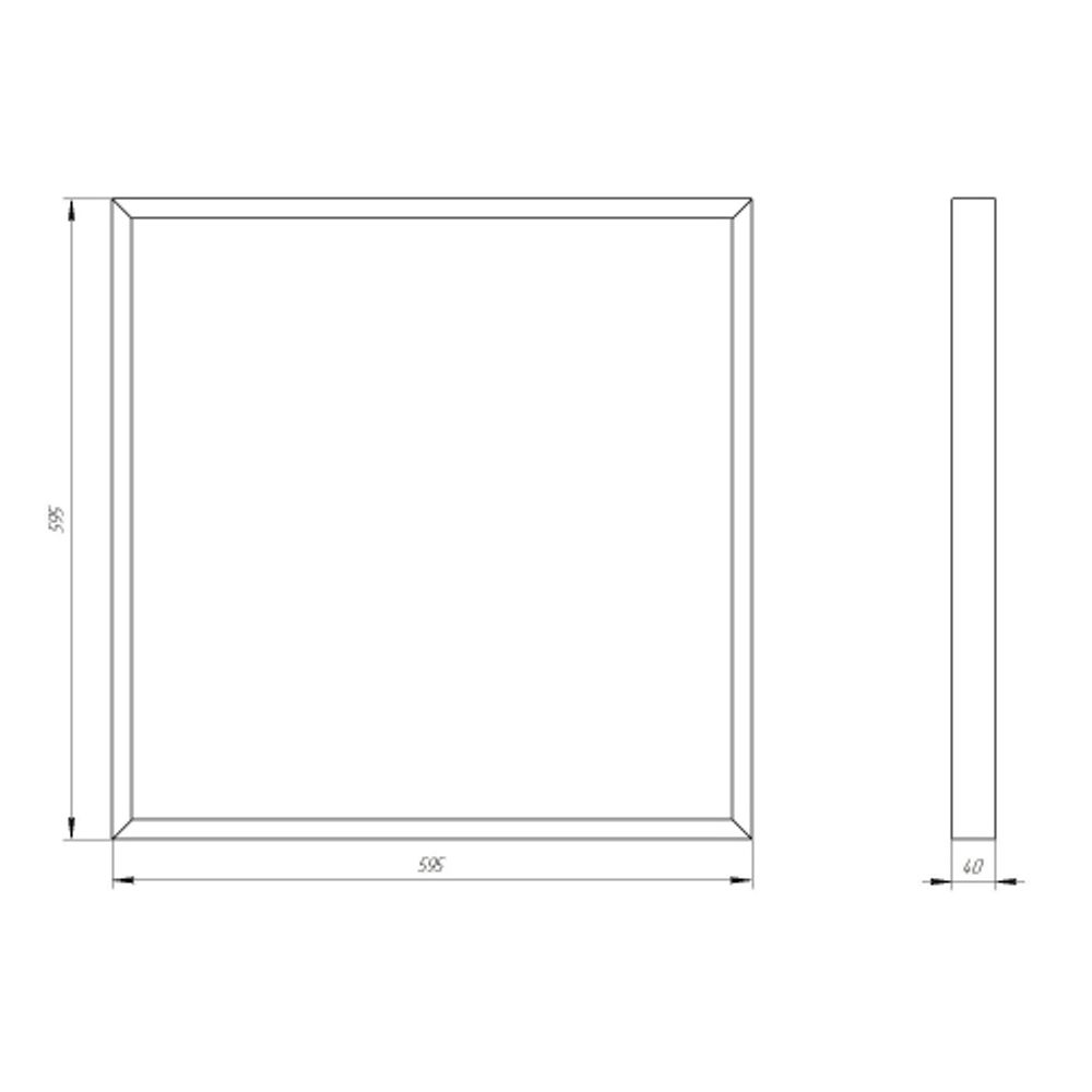 Светильник светодиодный ЭРА SPO-910-3-65K-045 45Вт 6500К 4725Лм 595x595x40 матовый | Офисные Светильники Россия