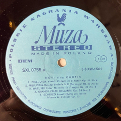 Винтажная виниловая пластинка LP Novi Sing Chopin (Польша 1971)