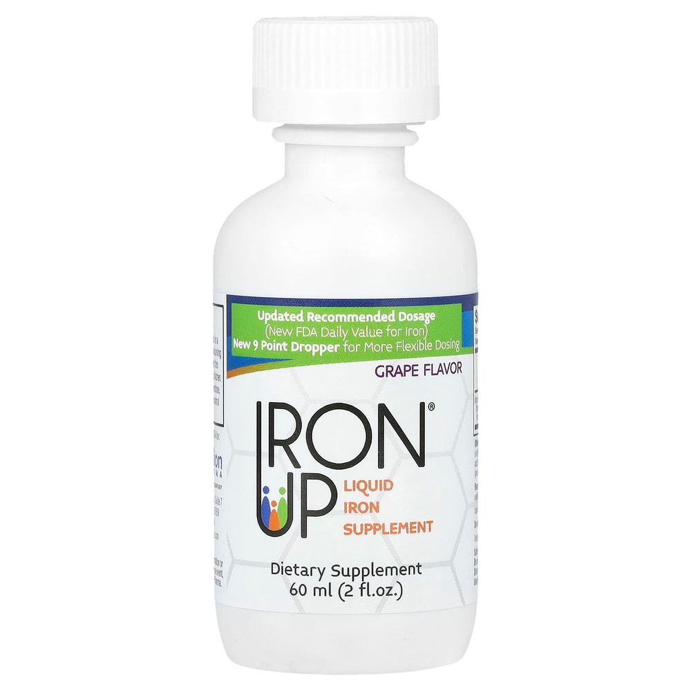 A.C. Grace Company, Iron Up, жидкая добавка с железом, со вкусом винограда, 60 мл (2 жидк. унции)