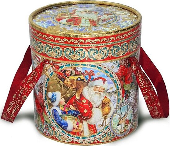 Туба Новогодняя Майолика (туба) – Премиум 1500 г.