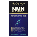 Ageless Foundation Laboratories, NMN, 500 мг, 30 растительных капсул