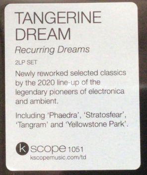 Tangerine Dream / Recurring Dreams (2LP)