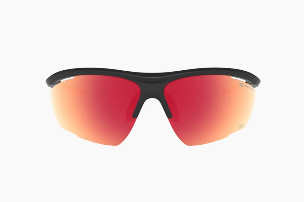 Спортивные очки Demetz Relief L / Matte Black / Matte Orange Purple Mirror Red Cat.3