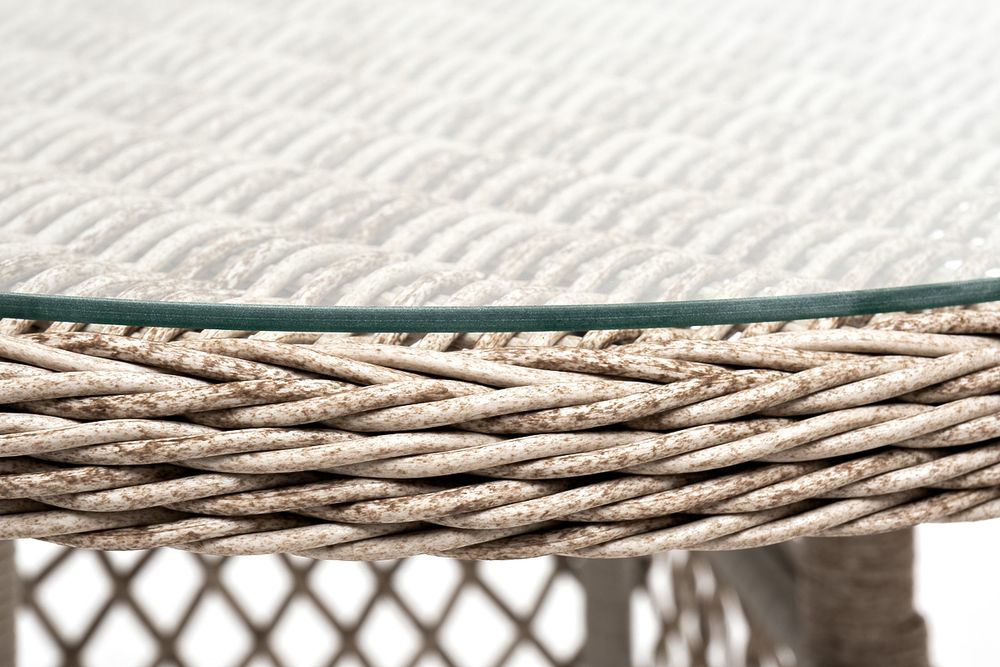 "Эспрессо-80 R" обеденная группа плетеная, цвет бежевый