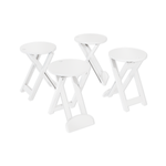 Табурет деревянный ОСАКА 1, цвет белый матовый