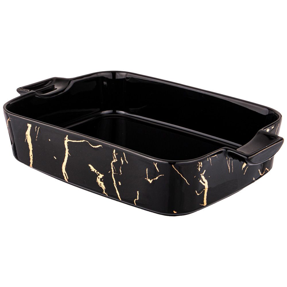 БЛЮДО ДЛЯ ЗАПЕКАНИЯ LEFARD "FANTASY" ПРЯМОУГ. 850 МЛ 25*15,5*5 СМ ЧЕРНОЕ (КОР=16ШТ.)