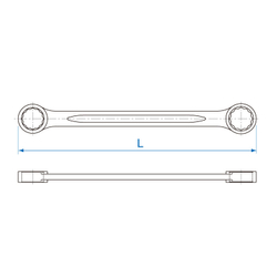 KING TONY (1C12MR) Набор накидных ключей, 6-32 мм 12 предметов