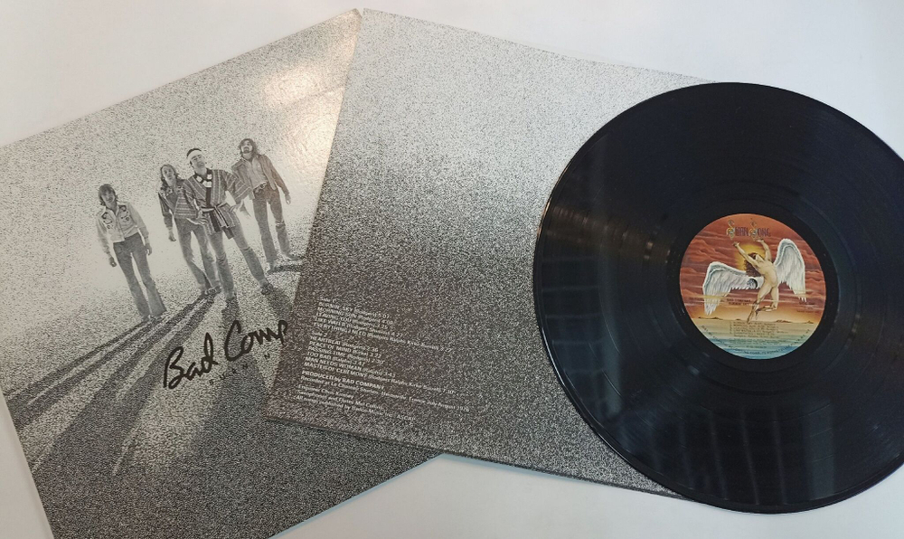 Винтажная виниловая пластинка LP Bad Company Burnin Sky (USA 1977)