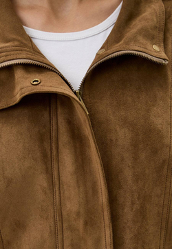 Куртка с замшевой фактурой