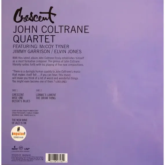John Coltrane Quartet – Crescent (Acoustic Sounds) LP
