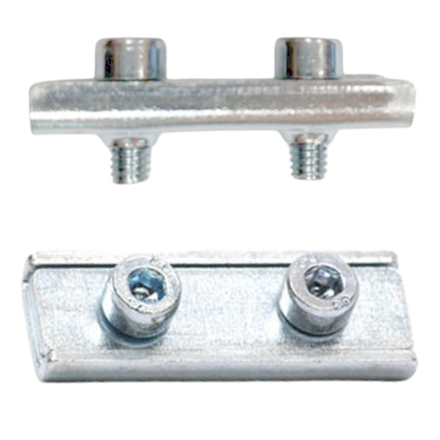 Зажим троса плоский с длинными винтами