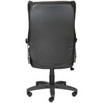 Кресло руководителя Olss "Адмирал", кожзам, черный, механизм качания