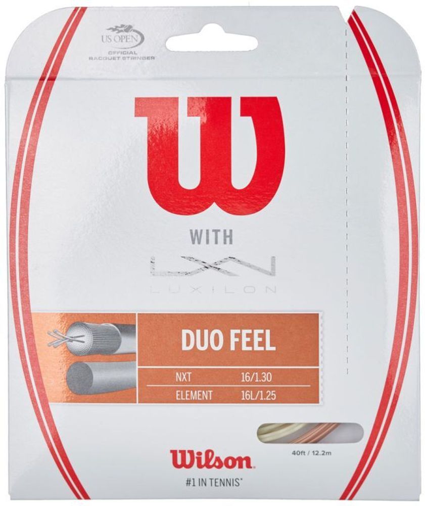 Теннисные струны Wilson Duo Feel NXT &amp; Element (6,1 m/6,1 m) # 1.30 mm/1.25 mm