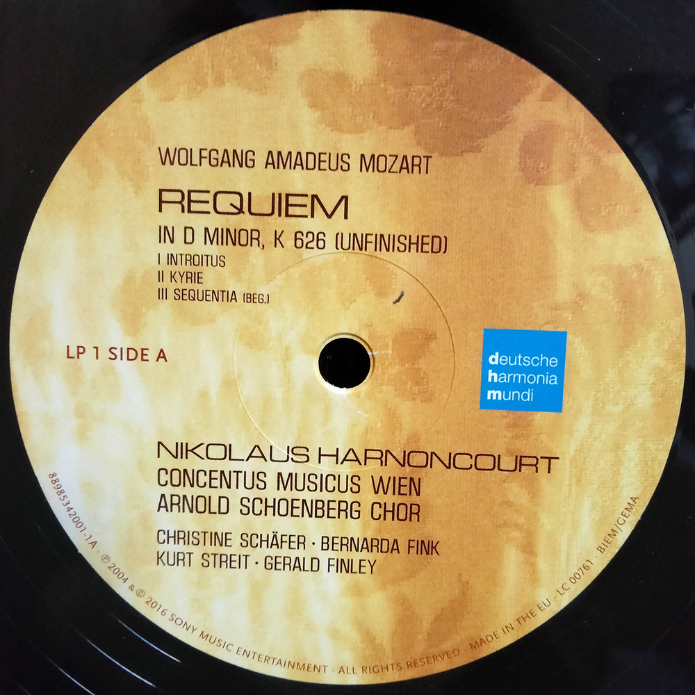 Nikolaus Harnoncourt / Mozart: Requiem (2LP)
