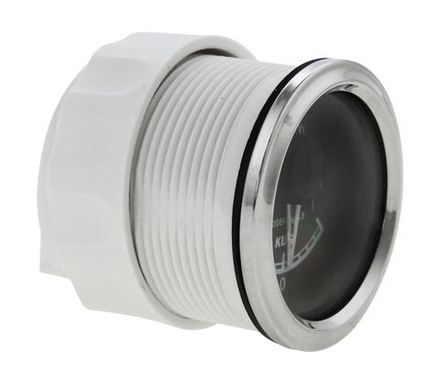 Указатель угла поворота руля, черный циферблат, нерж. ободок, д. 52 мм, 0-190 Ом