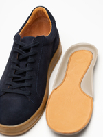 Кеды мужские натуральная кожа, темно синие