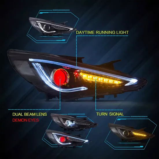 Передние фары Хендай Соната 2009-2014 V8 type