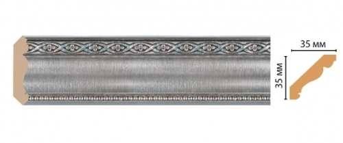 Плинтус потолочный DECOMASTER 155S-55 (35*35*2400мм)