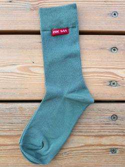 Хлопковые носки зеленого цвета