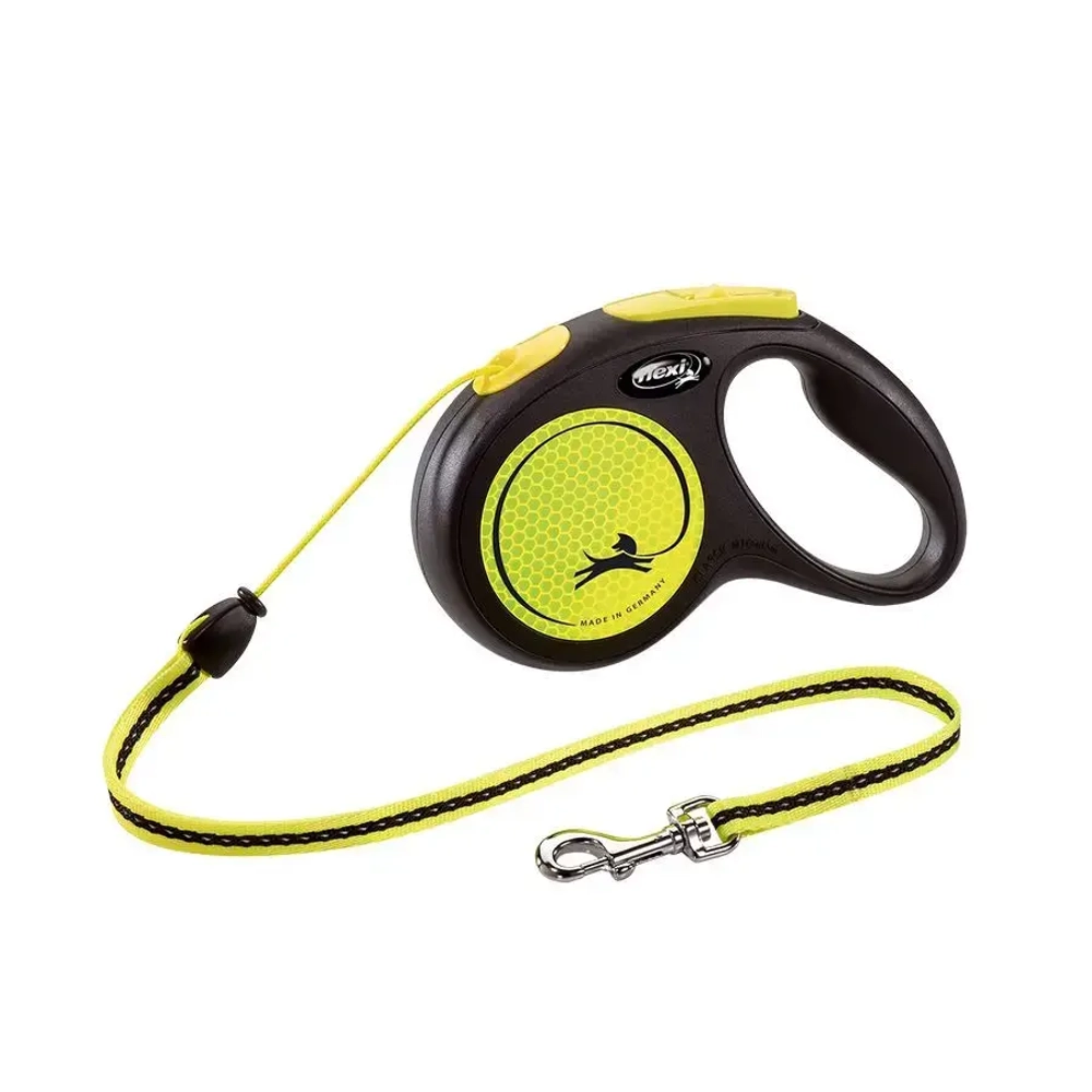 Flexi рулетка neon new classic м (до 20 кг) трос 5 м