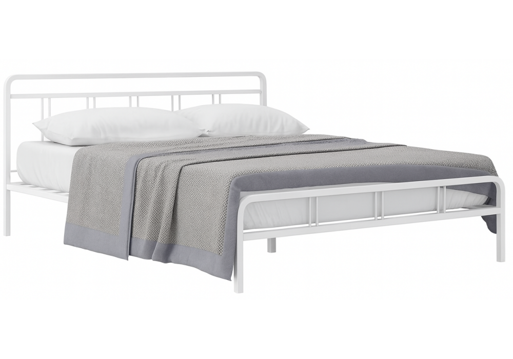 Кровать Woodville Рейк 160х200 белая