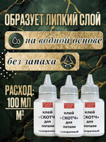 Клей-скотч для потали «Прозрачный» с тонким носиком 3х25 мл