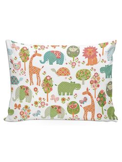 Постельное белье Сказка "Зоосад" 1,5-сп Наволочка 50х70 см 1 шт Простынь 150х215 см Пододеяльник 145х215 см, перкаль