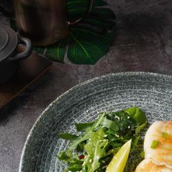 Тарелка с бортом 26,6 см h3 см глазурь Glossy Stone Untouched Taiga P.L. Proff Cuisine [1]