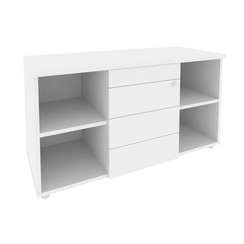 Onix Direct Тумба сервисная с ящиками TIP-ON O.TS-11 TIP Белый Бриллиант 1100*460*598