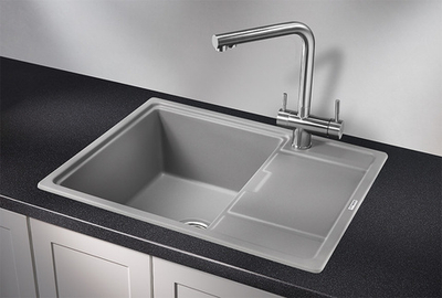 Granula 6503, АЛЮМИНИУМ, кухонная мойка, кварц