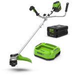 Аккумуляторный триммер Greenworks GD60BCBК4, 60v, 40 см, (2108407UB), с аккумулятором 4 А·ч и зарядным устройством