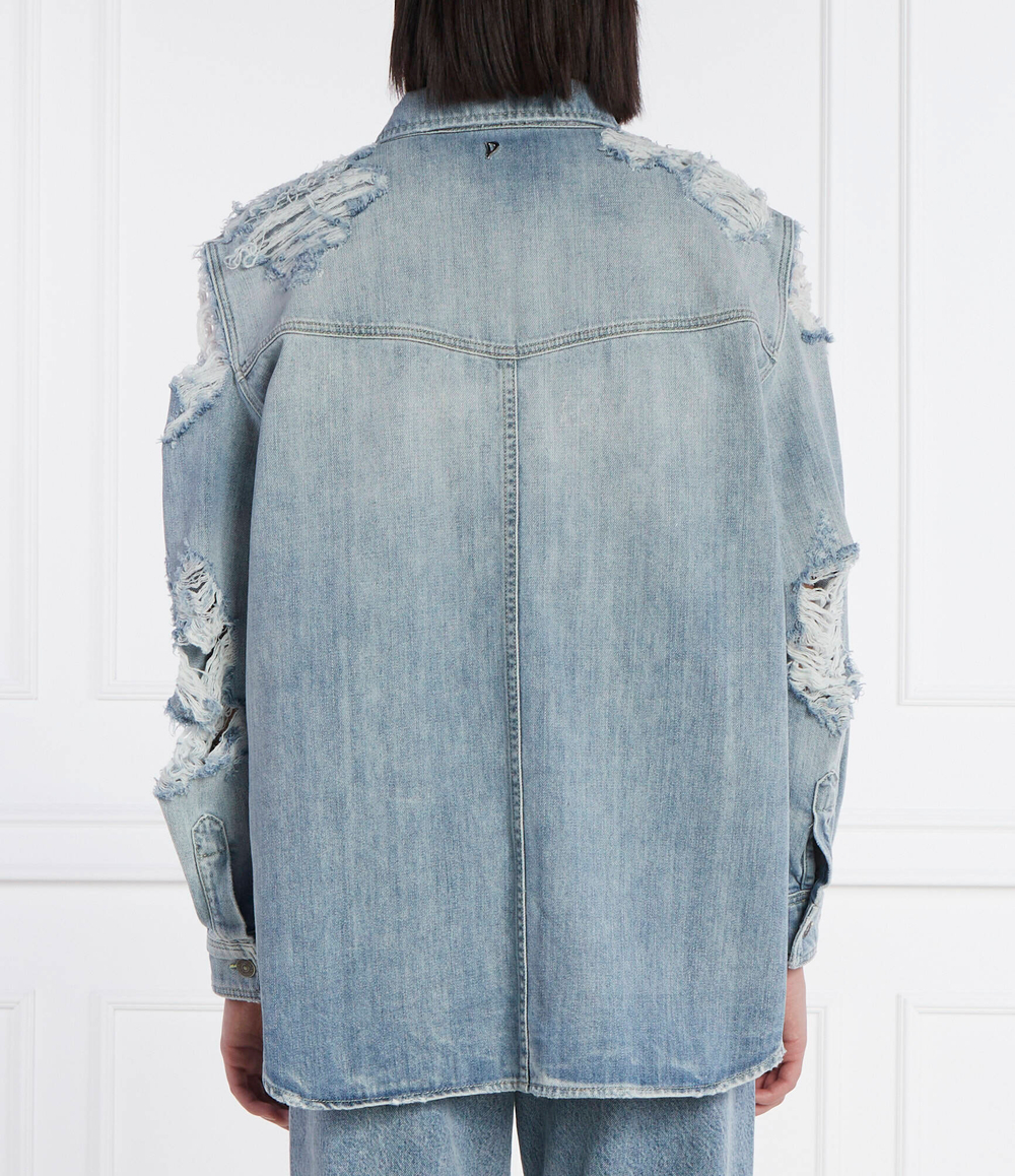 Джинсовая рубашка DONDUP - made in Italy - голубой(DJ621 DF0263D HO4)