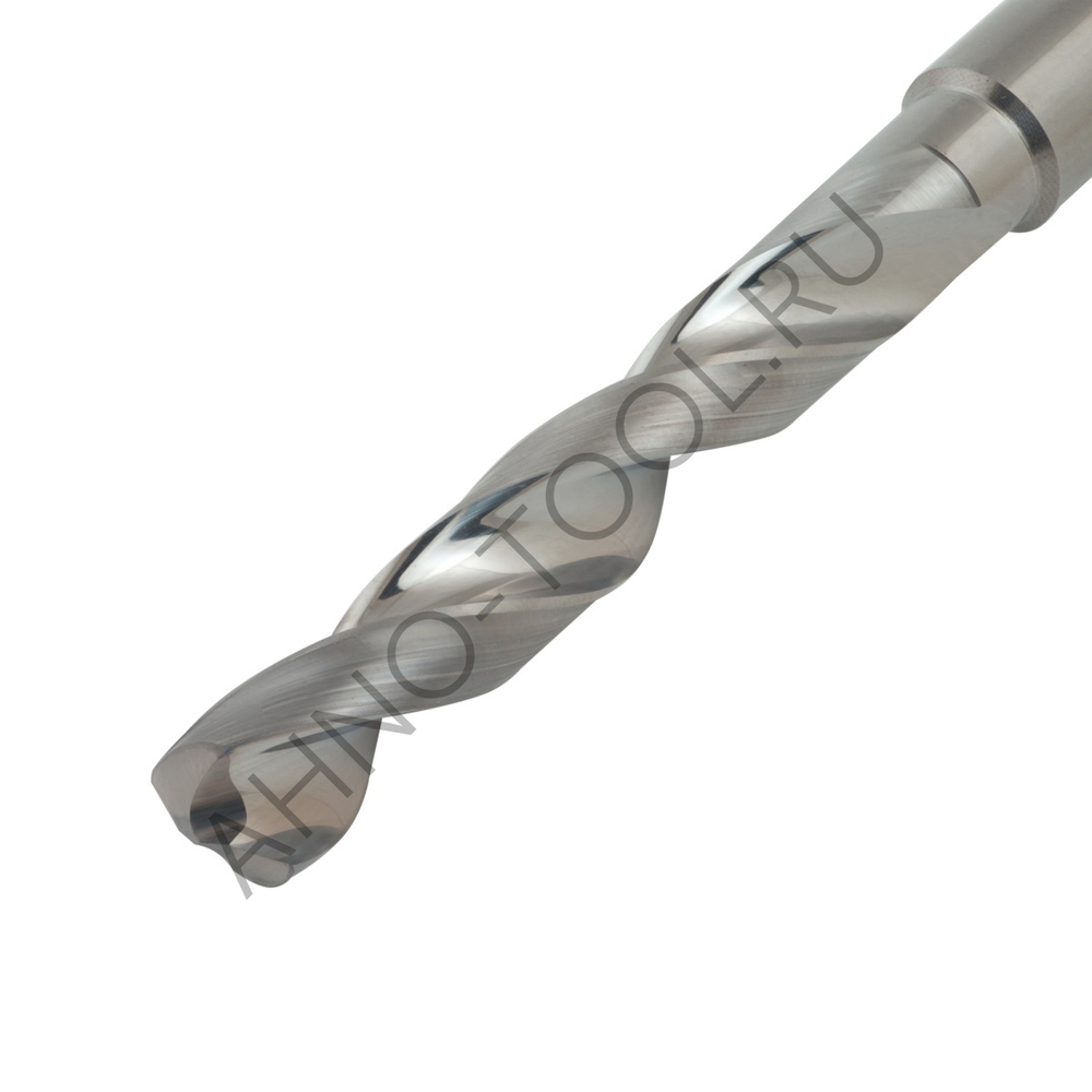 Сверло 11.1мм монолитное твердосплавное 5D без подвода СОЖ. для цвет.металлов SP-N800051110 VHM AHNO