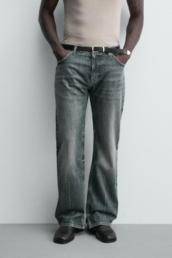 ZARA ДЖИНСЫ FLARE FIT, ЧЕРНИЛЬНО-СИНИЙ