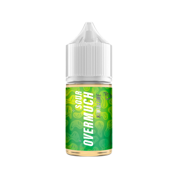 Купить Жидкость Overmuch Sour Salt 30 мл - Kiwi Lime (Strong)