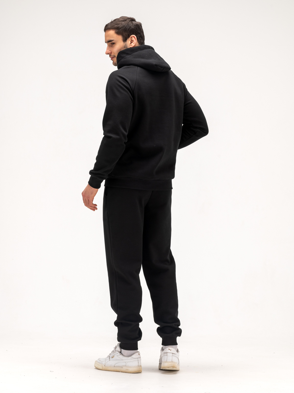 Костюм мужской спортивный теплый. Черный