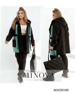 Костюм 2408-мята-черный Minova