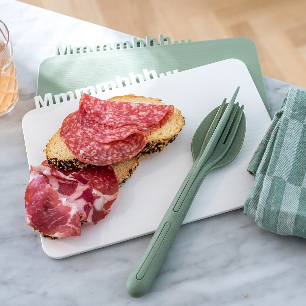 Набор столовых приборов klikk, organic, зеленый, 3 пред.