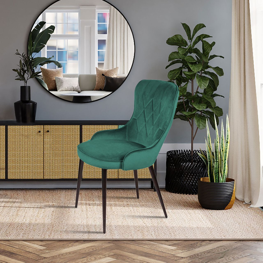 Стул Leonardo, бархат зеленый 19