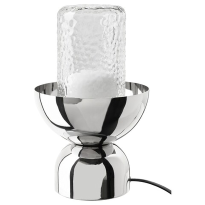 Настольный светильник IKEA ACKJA / MOLNART (АККЙЯ / МОЛЬНАРТ), Эффект хрома, 8х15 см, 10х23 см