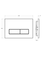Механическая кнопка смыва Cezares SLIDER-BTN-01