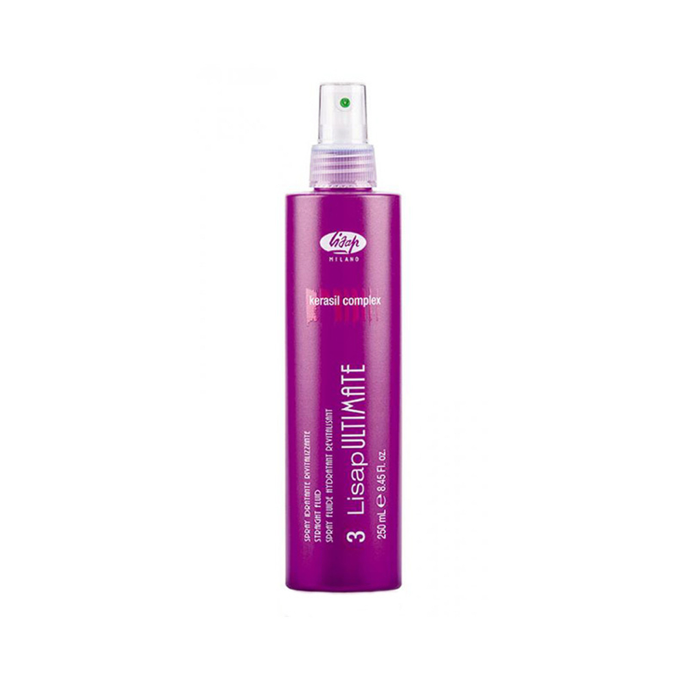 Разглаживающий термозащитный флюид для волос Lisap Ultimate Straight Fluid, 250 мл.