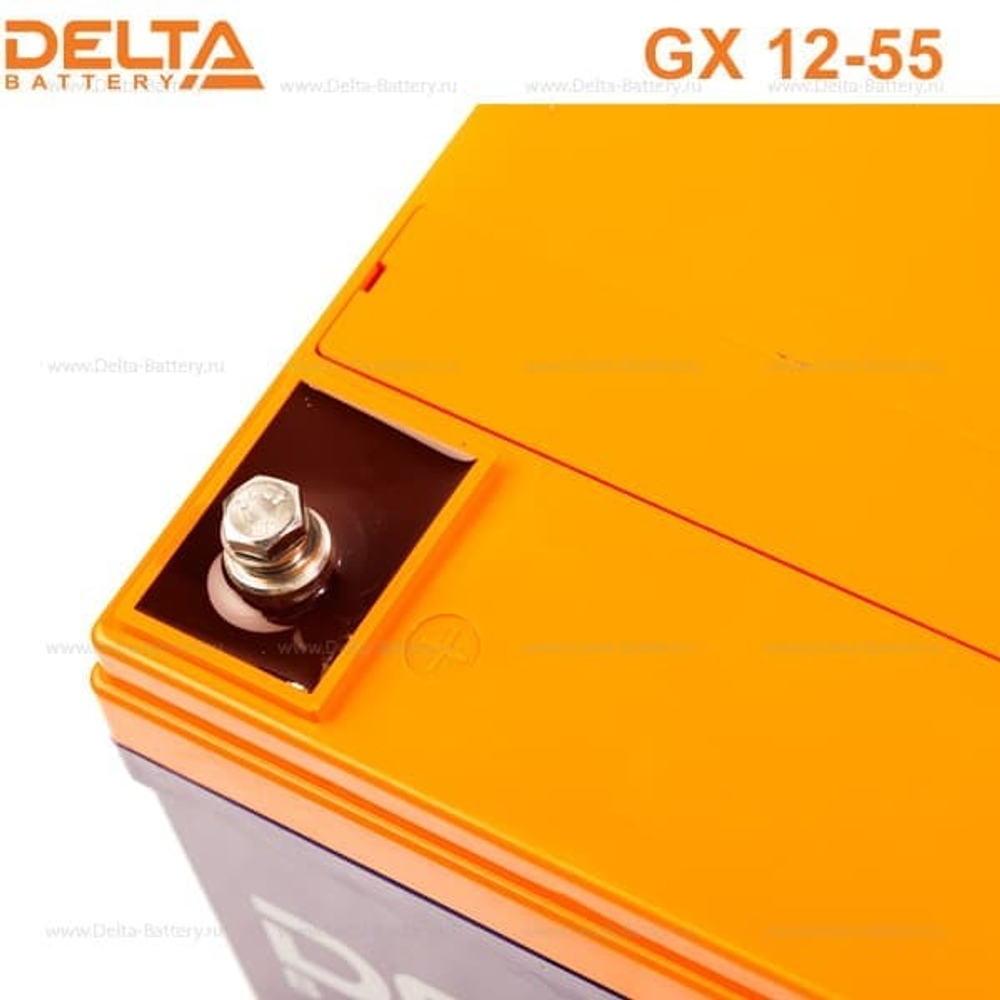 Аккумуляторная батарея Delta GX 12-55 (12V / 55Ah)