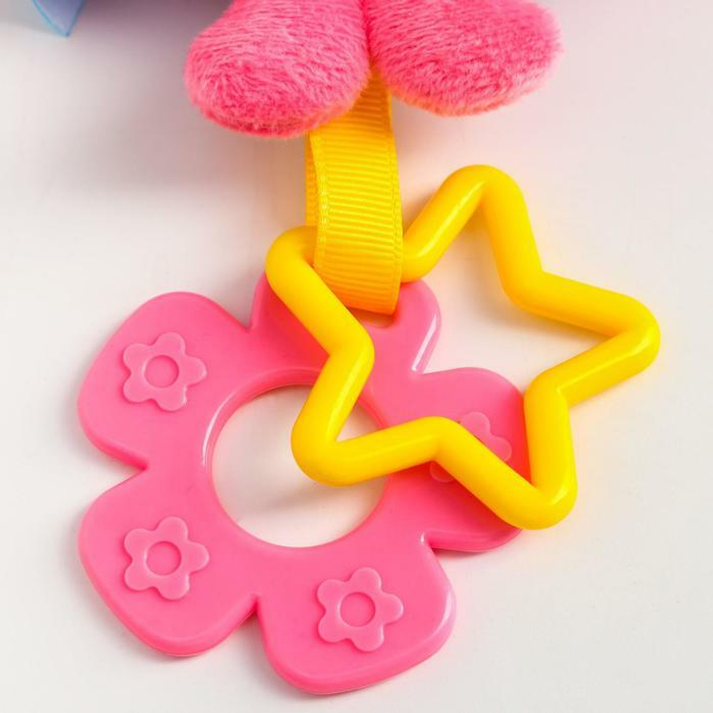 4966487 Игрушка - подвеска на кроватку/коляску «Ежик. Малышарики», с прорезывателем, 35 см.