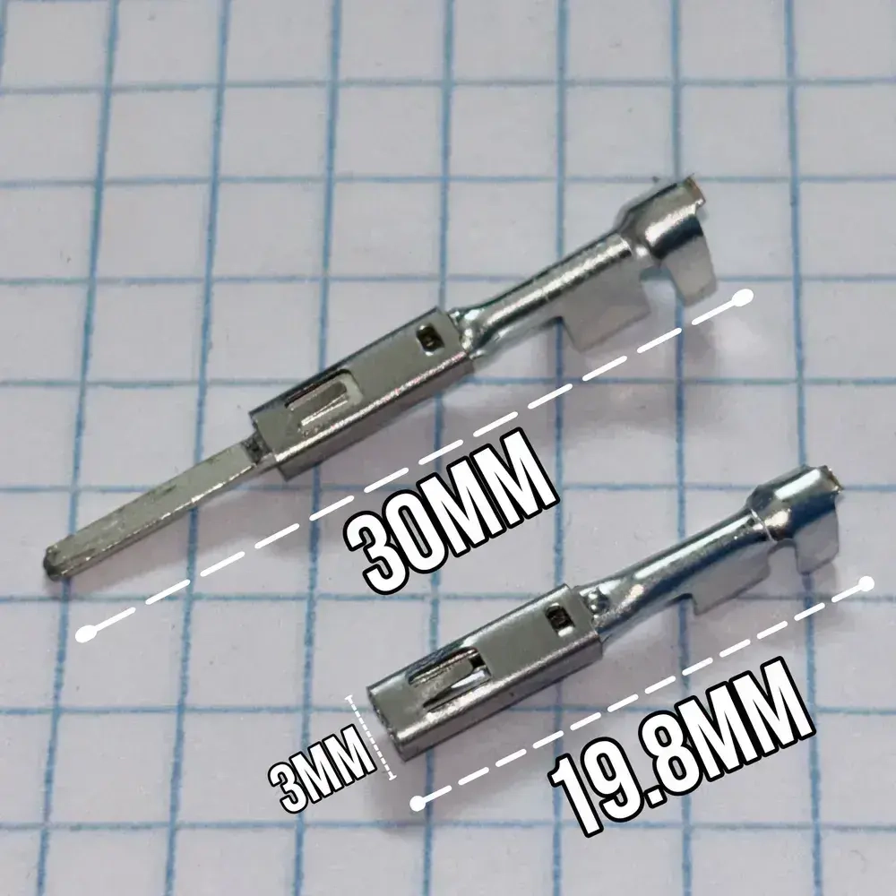 Комплект (мама+папа) контактов (клемм) для разъема двери Lada Granta, Granta FL, Kalina, Kalina 2