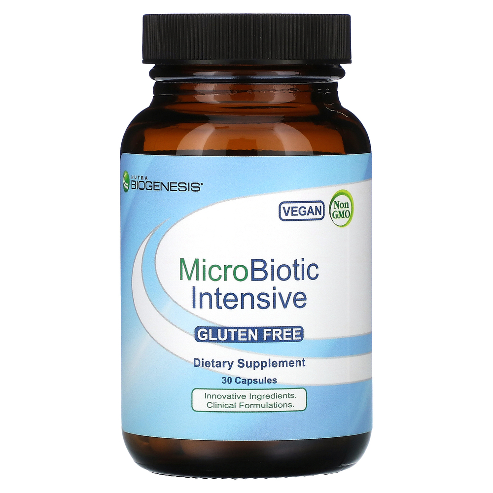 Nutra BioGenesis, MicroBiotic Intensive, 30 капсул