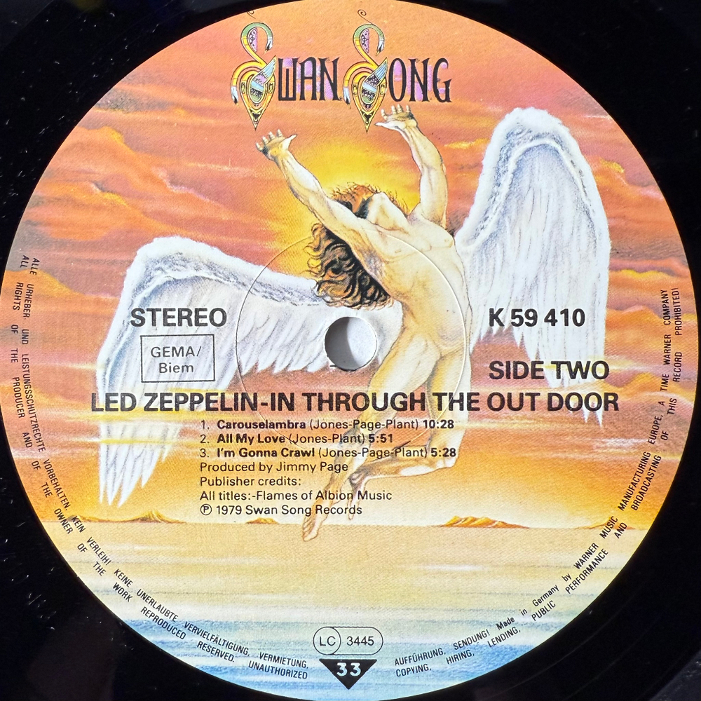 Led Zeppelin ‎– In Through The Out Door (Германия 1989г.)